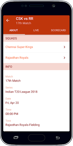 Live Cricket Score & News ảnh chụp màn hình 4