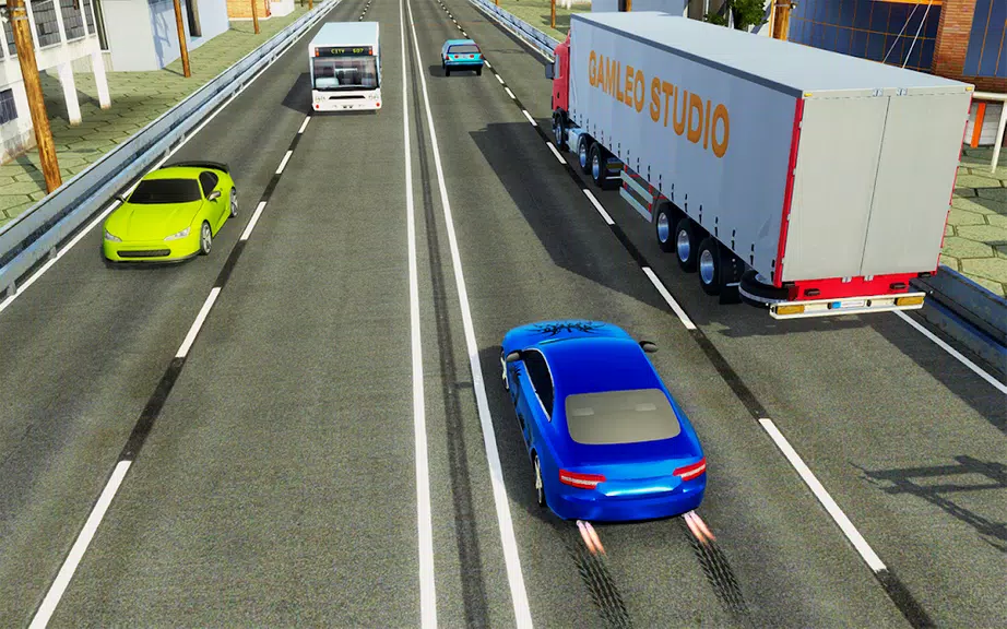 ภาพหน้าจอ Real Highway Traffic Car Race 2