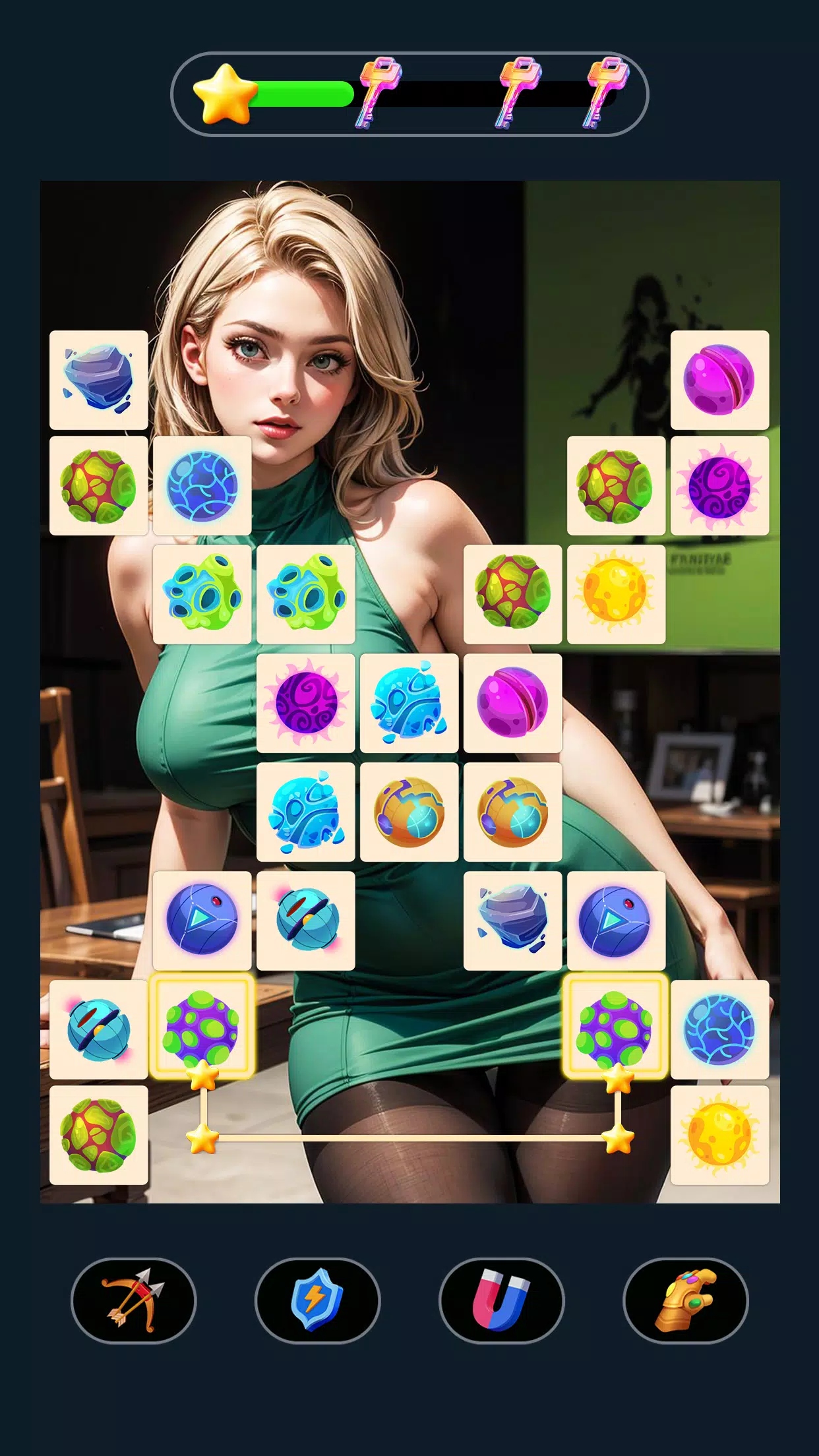 Fantasy Onet - Match Girl Game captura de pantalla 4