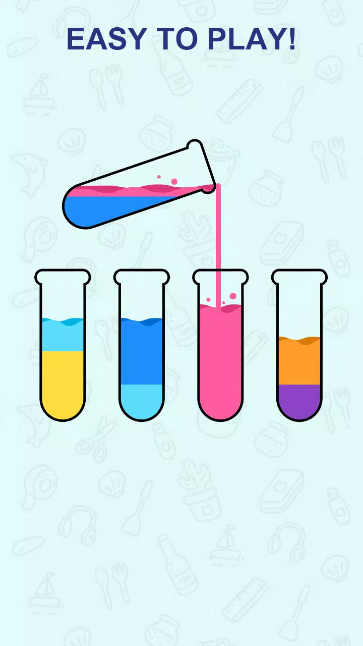 퍼즐-해피 워터 정렬 스크린샷 4