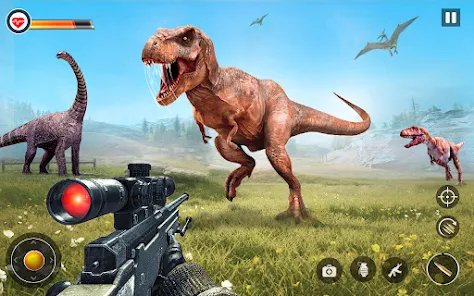 Dino Hunter Sniper 3d: Dinosaur Free FPS Shooting Capture d’écran2