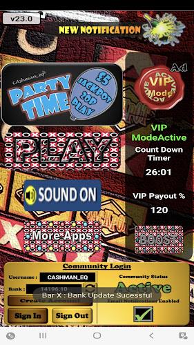 ภาพหน้าจอ PartyTime Arena UK Slot 1