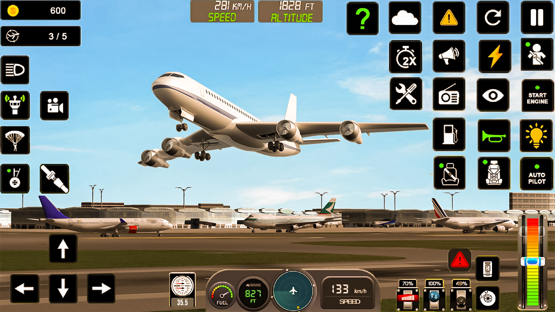 ภาพหน้าจอ Extreme Flying Plane Simulator 1