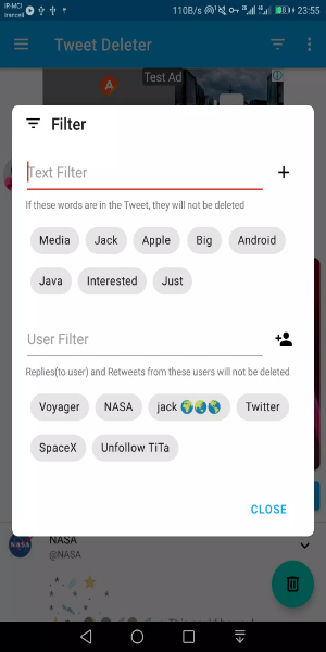 Screenshot Tweet Deleter - Delete Your Tweets 2