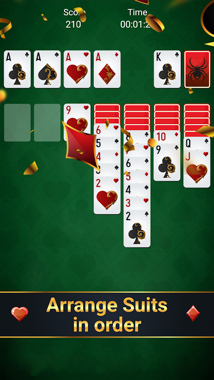 Free spider solitaire - classic solitaire screenshot 3