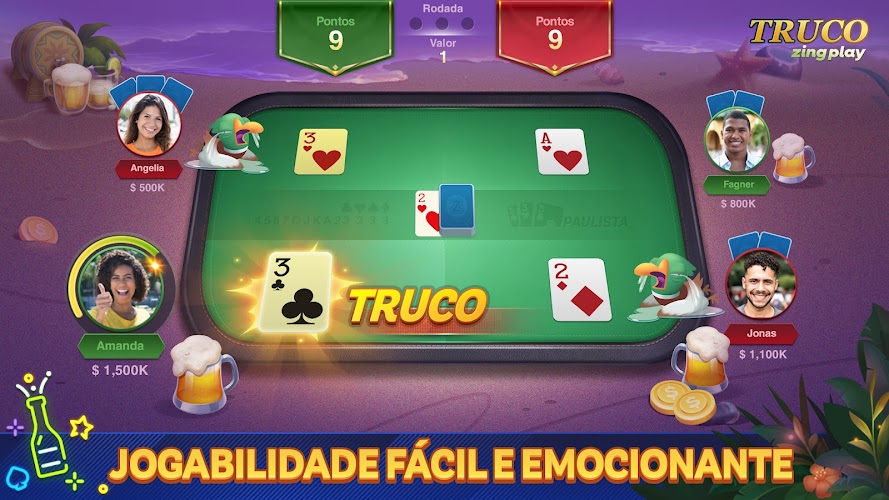 Truco ZingPlay: Jogo de cartas screenshot 2