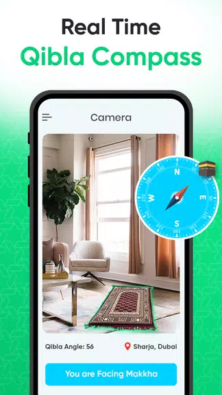 Qibla Direction: Qibla Compass ảnh chụp màn hình 1