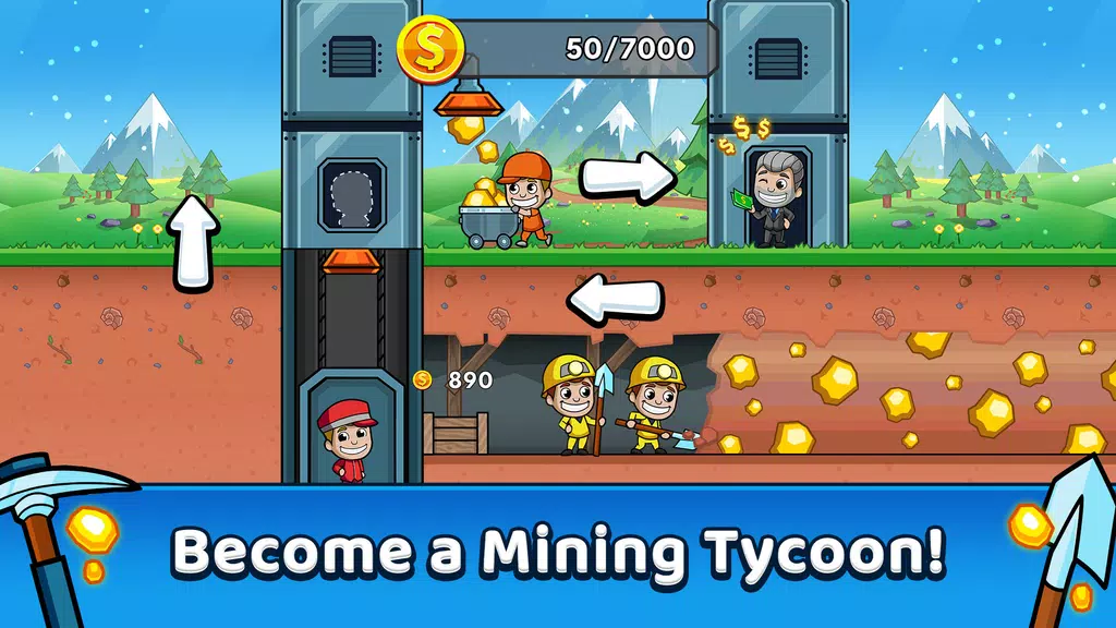 Idle Miner Tycoon: Gold & Cash屏幕截圖1