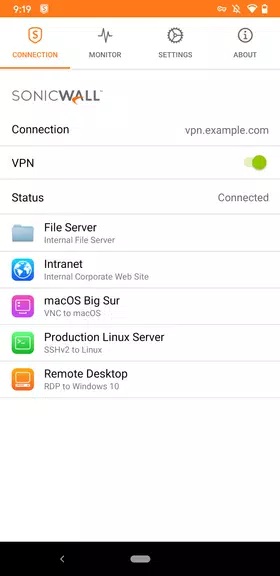 SonicWall Mobile Connect स्क्रीनशॉट 2