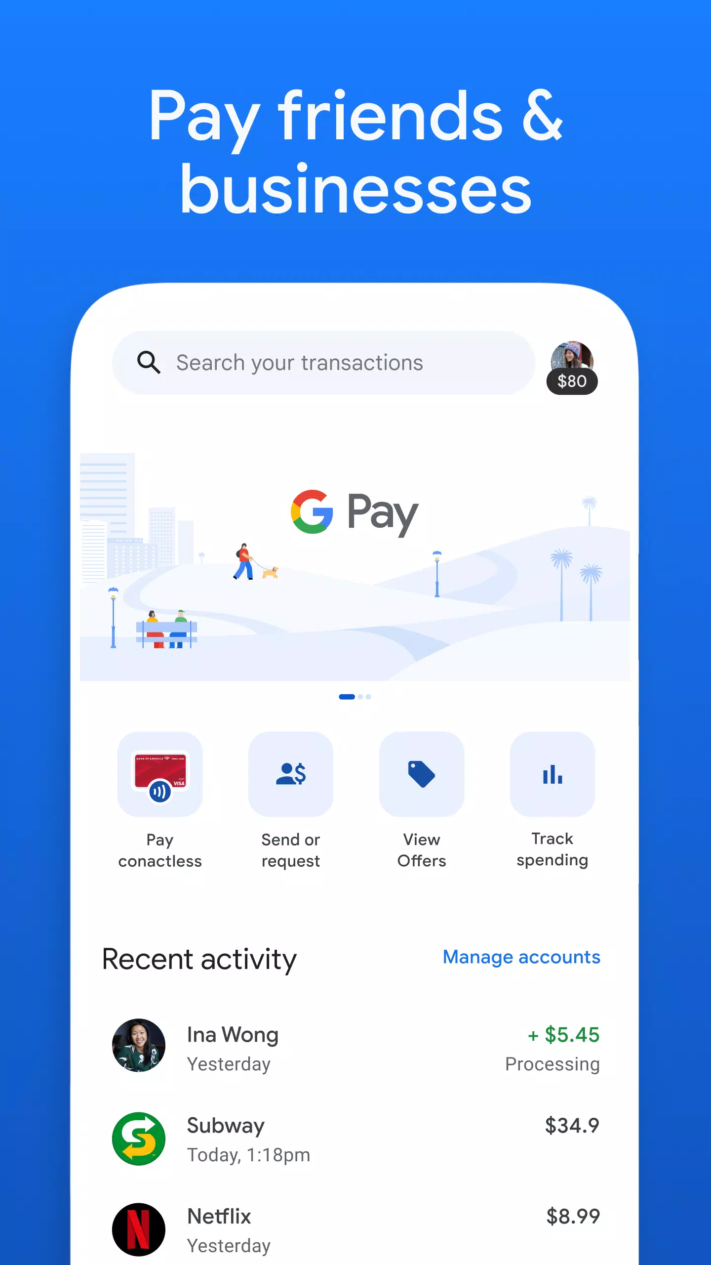 Google Pay: Save and Pay屏幕截圖1