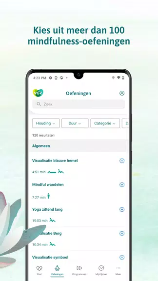VGZ Mindfulness Coach zrzut ekranu 2