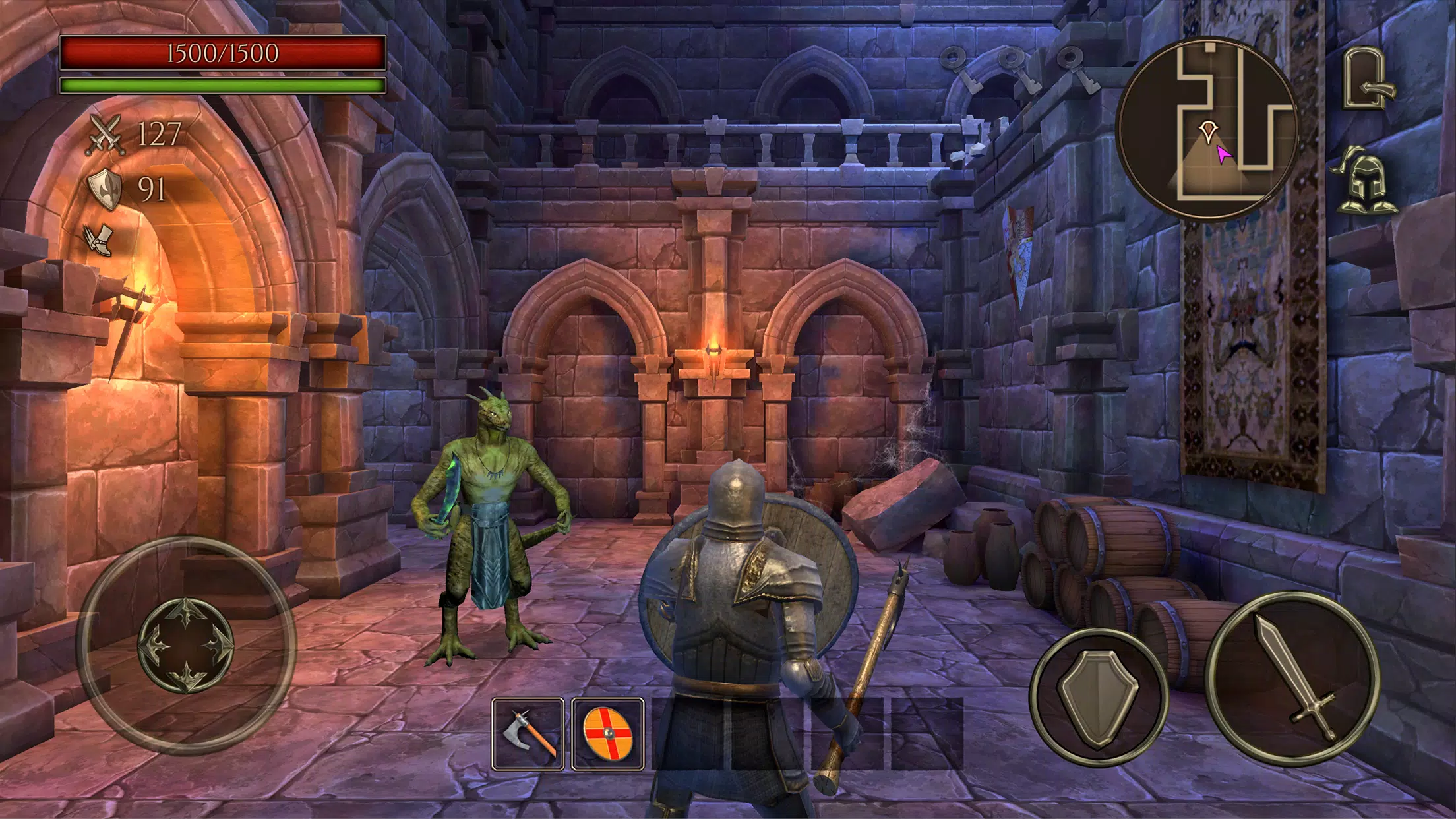 Ghoul Castle 3D - Action RPG Captura de tela 4