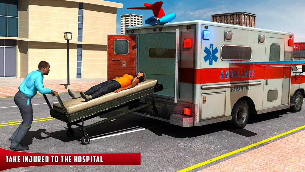 Flying Ambulance Rescue Drive screenshot 2