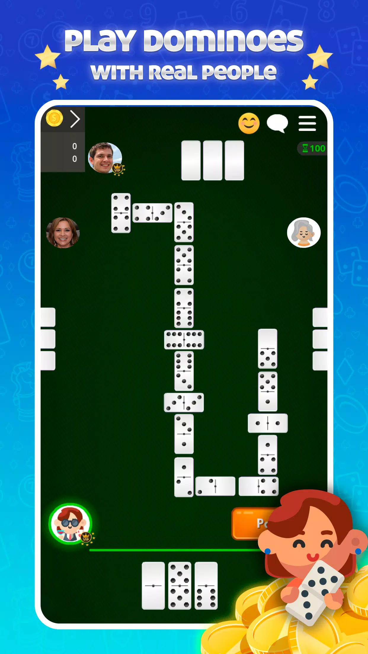 Dominoes Online - Classic Game Tangkapan skrin 1