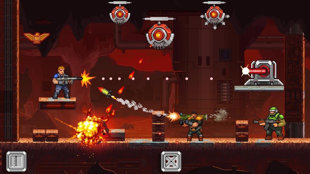 Gun Force Side-scrolling Game Mod ảnh chụp màn hình 1