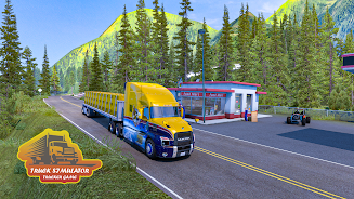 Truck Simulator : Trucker Game captura de pantalla 1