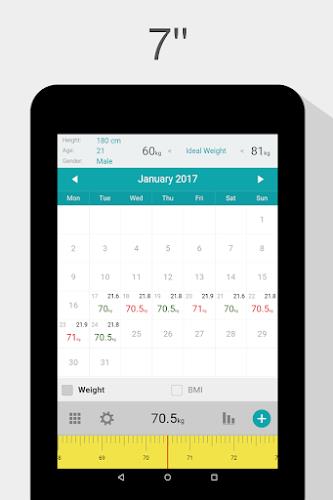 Screenshot Weight Calendar 2