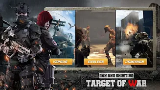 ภาพหน้าจอ Gun and Shooting: Target war 4