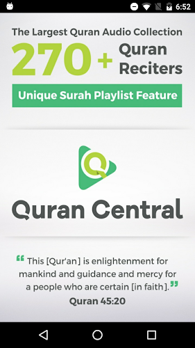 Quran Central - Audio captura de pantalla 1