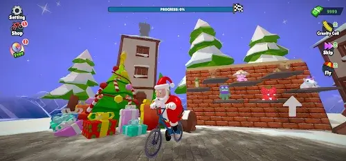 Santa Bike Master Captura de pantalla 1