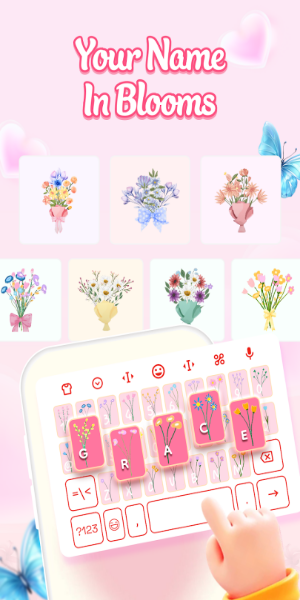 Blom: Flower Language Keyboard Captura de pantalla 1