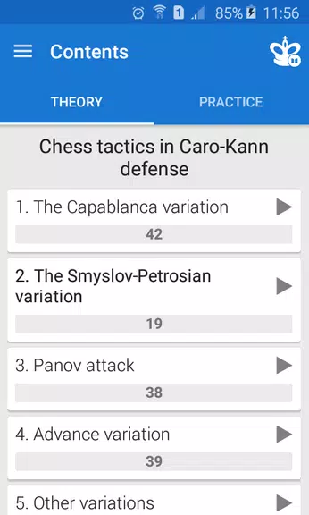 Chess Tactics in Caro-Kannスクリーンショット2