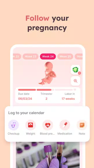 Momly: Pregnancy App & Tracker屏幕截圖2