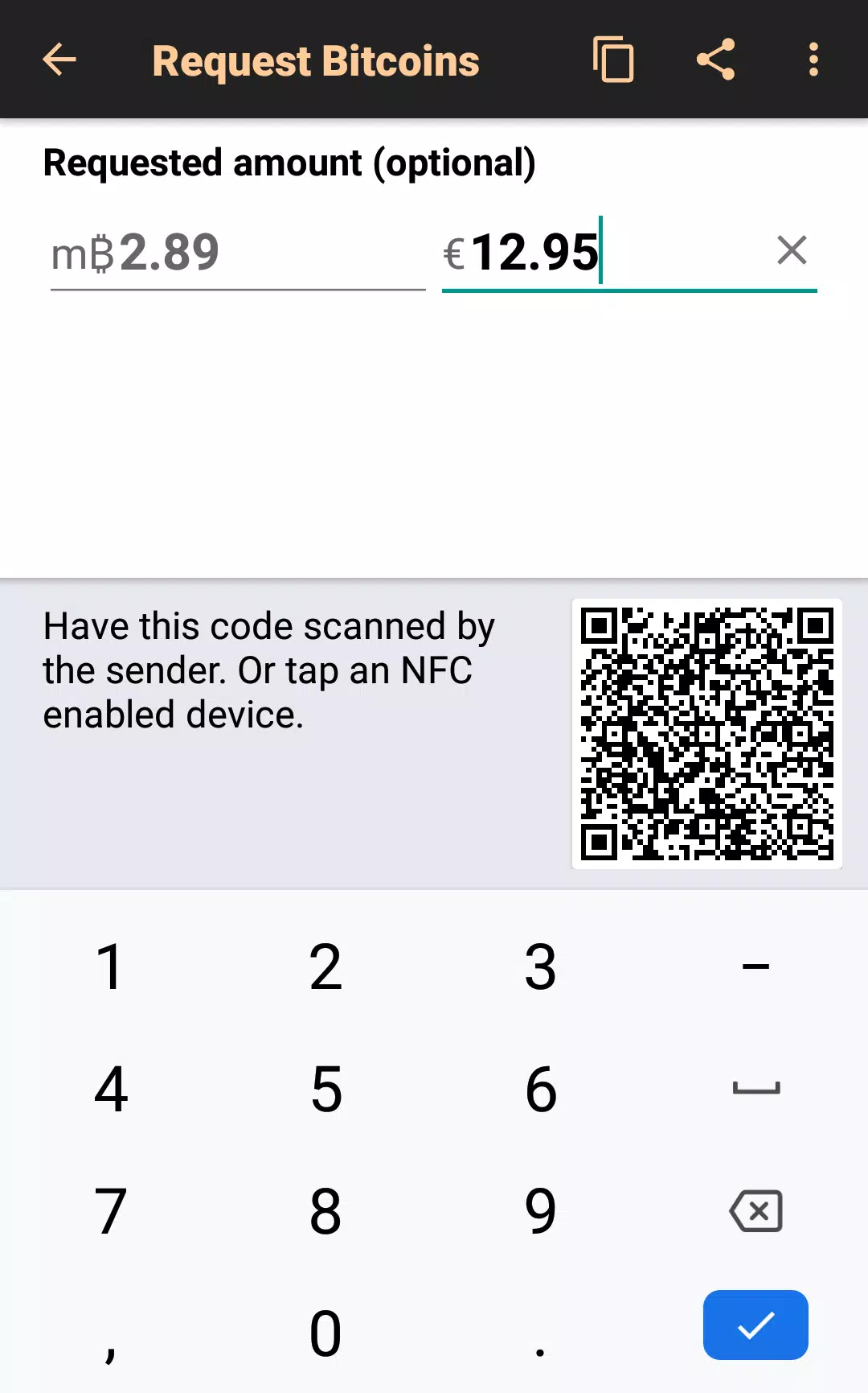 Bitcoin Wallet স্ক্রিনশট 3