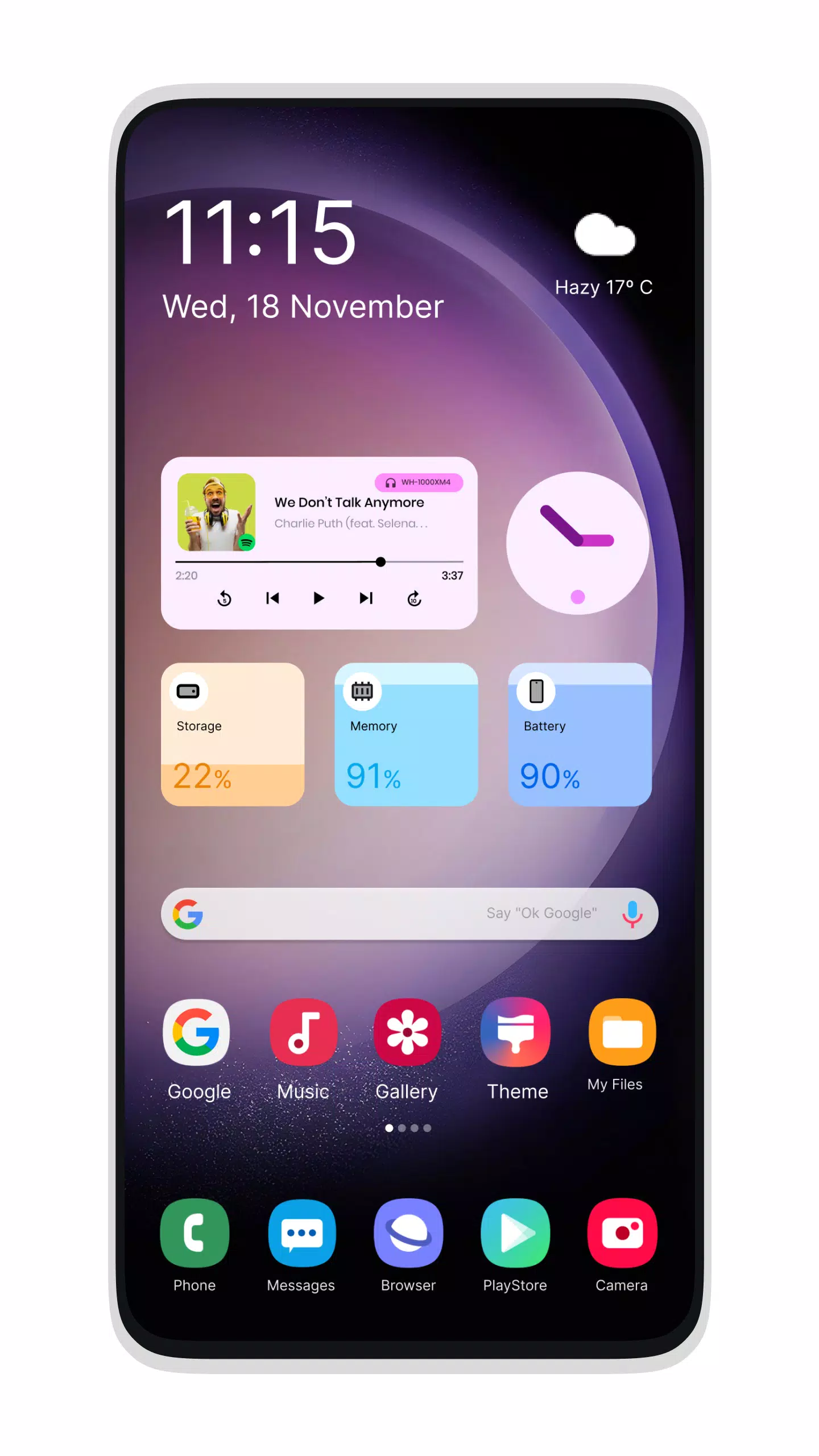 Galaxy S24 Style Launcher Capture d’écran1