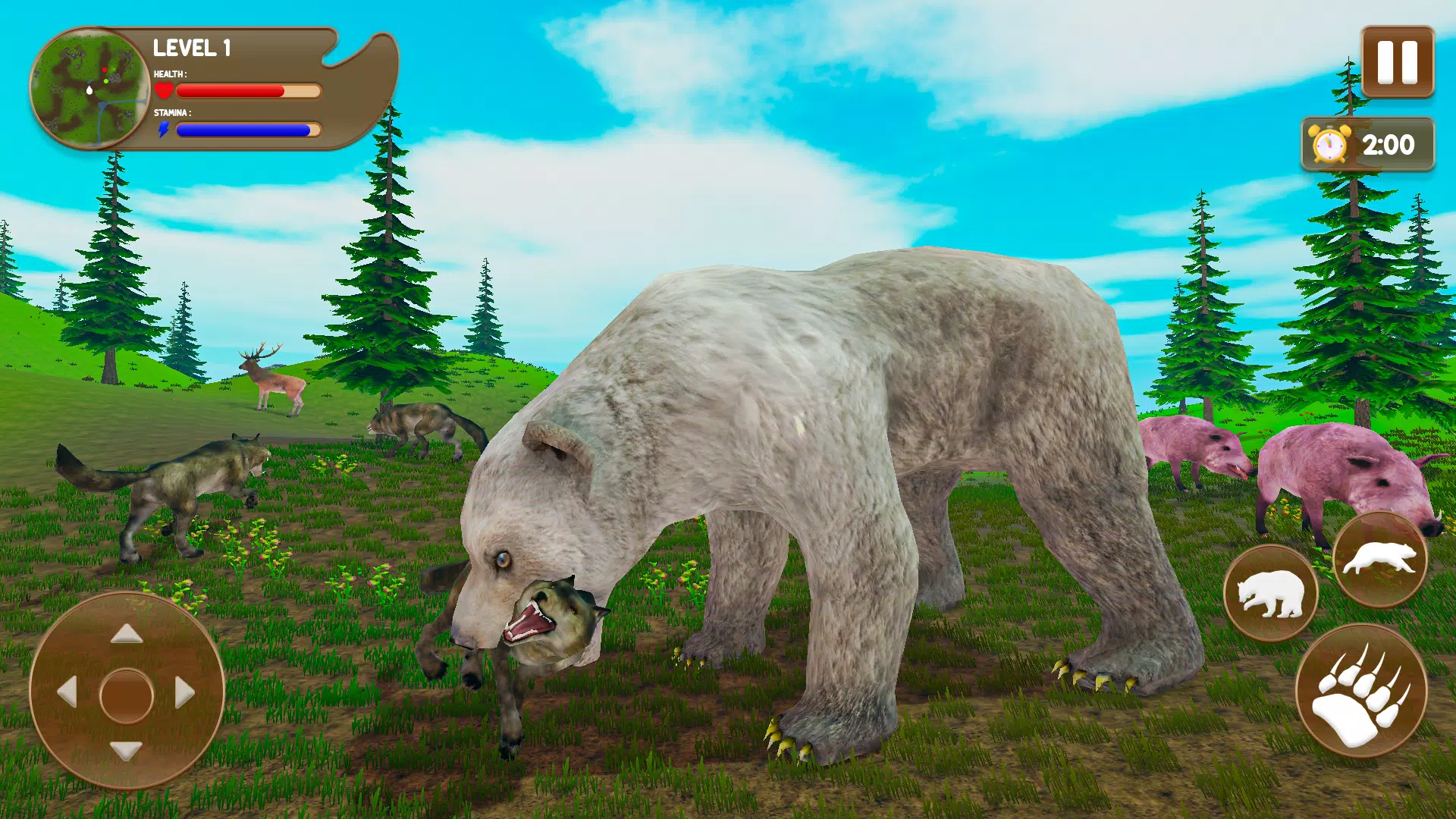 Bear Games: Bear Simulator 3D экрана 3