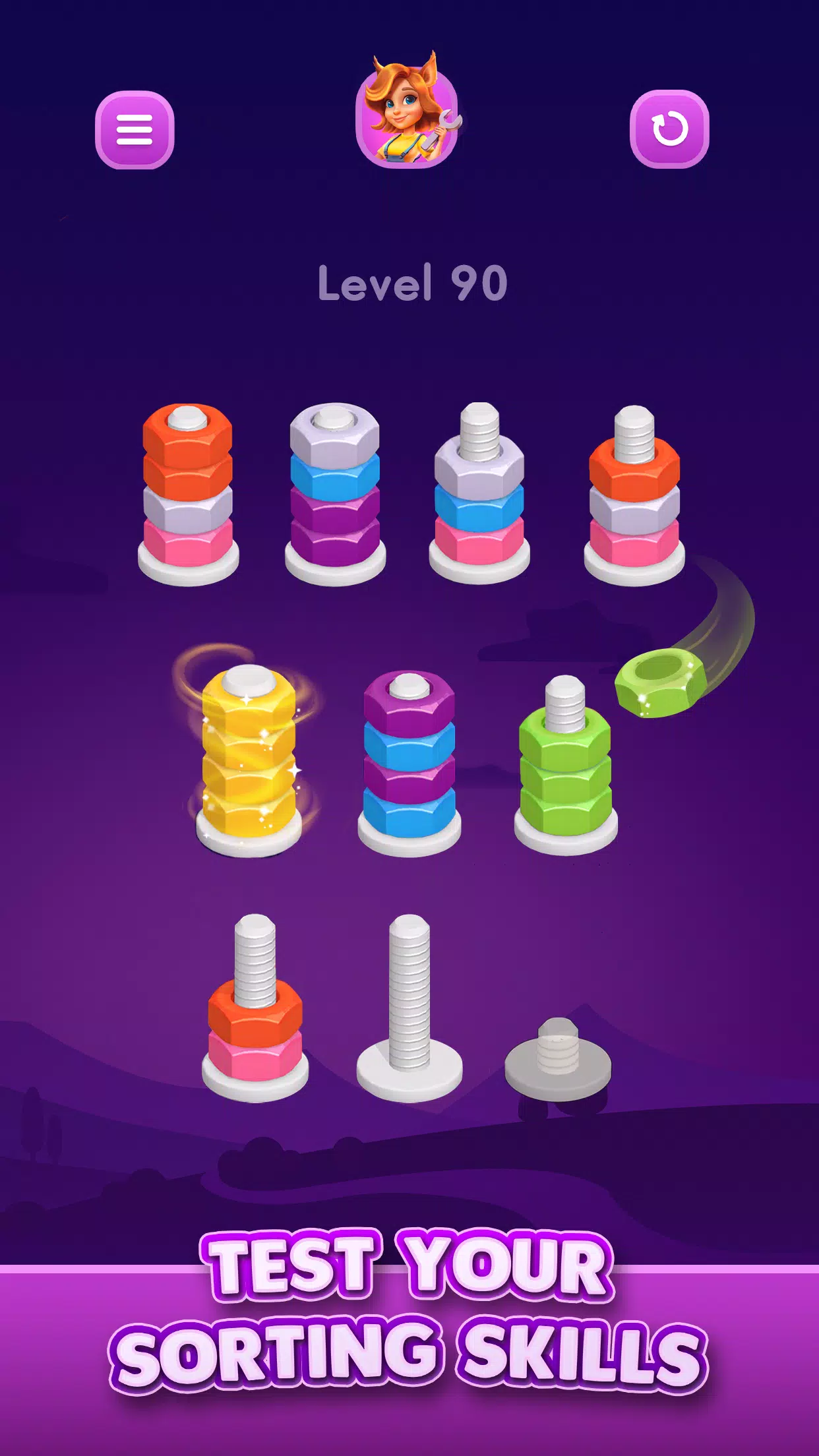 Nut Sort: Color Sorting Game Screenshot 4