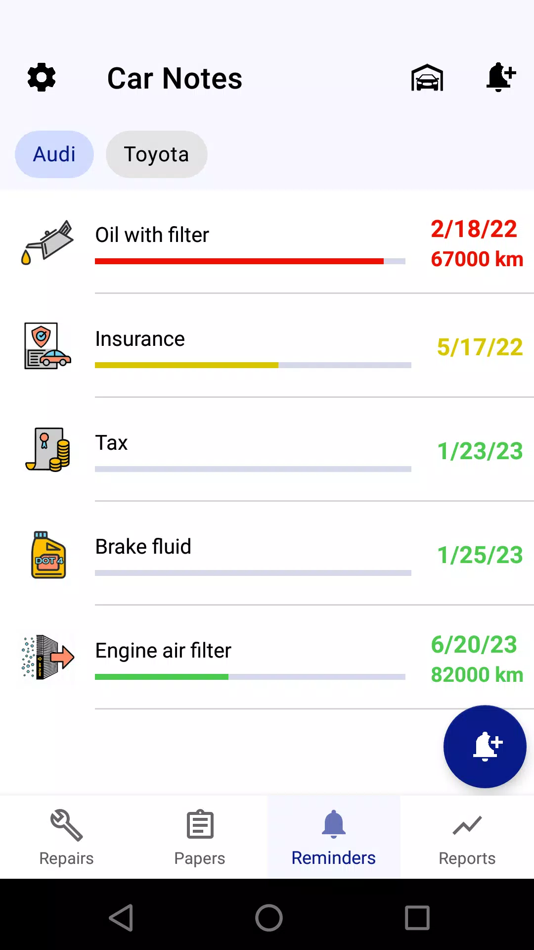 Car service tracker 스크린 샷 3