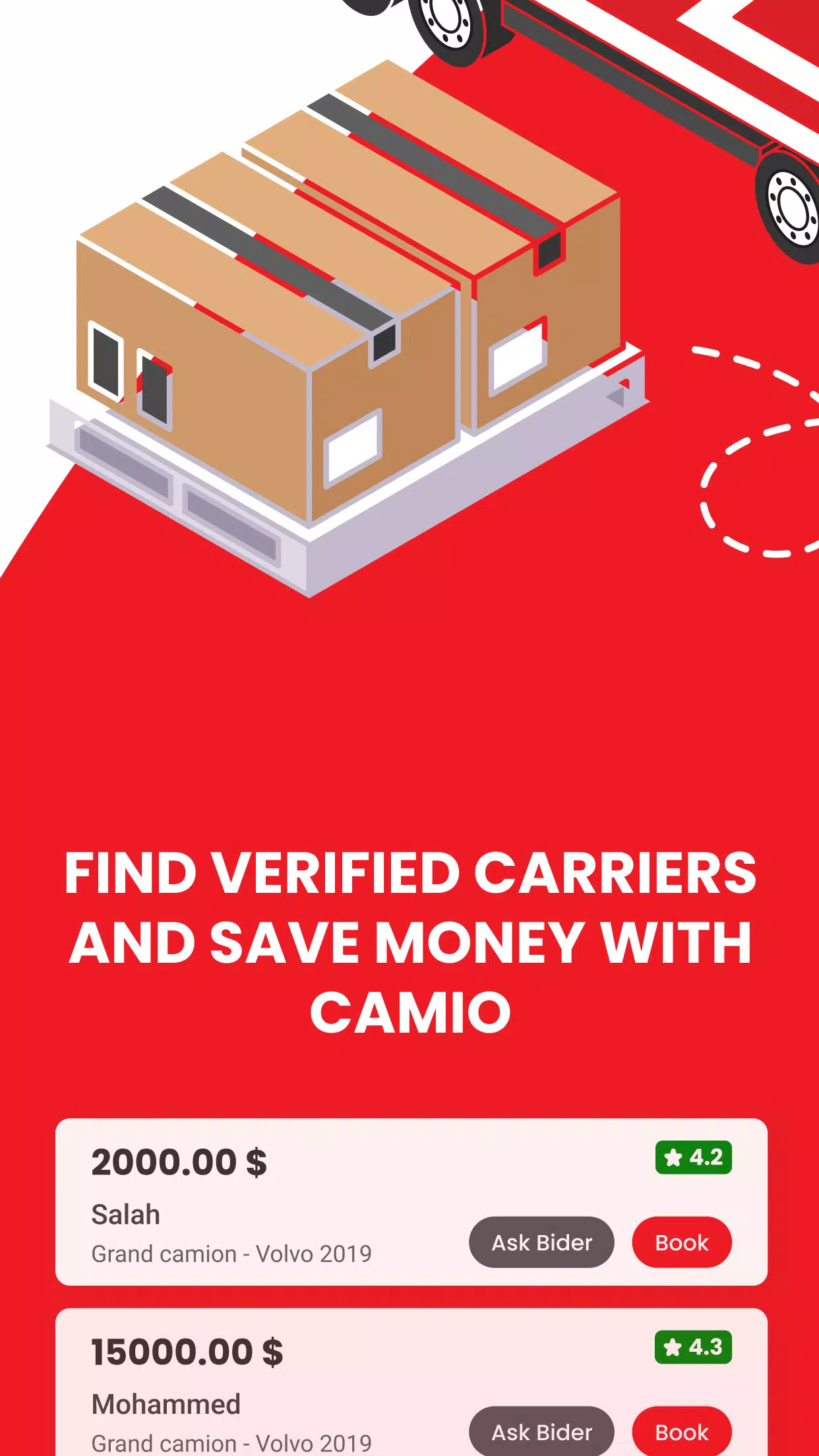 CAMIO – Transport Marchandise ảnh chụp màn hình 2