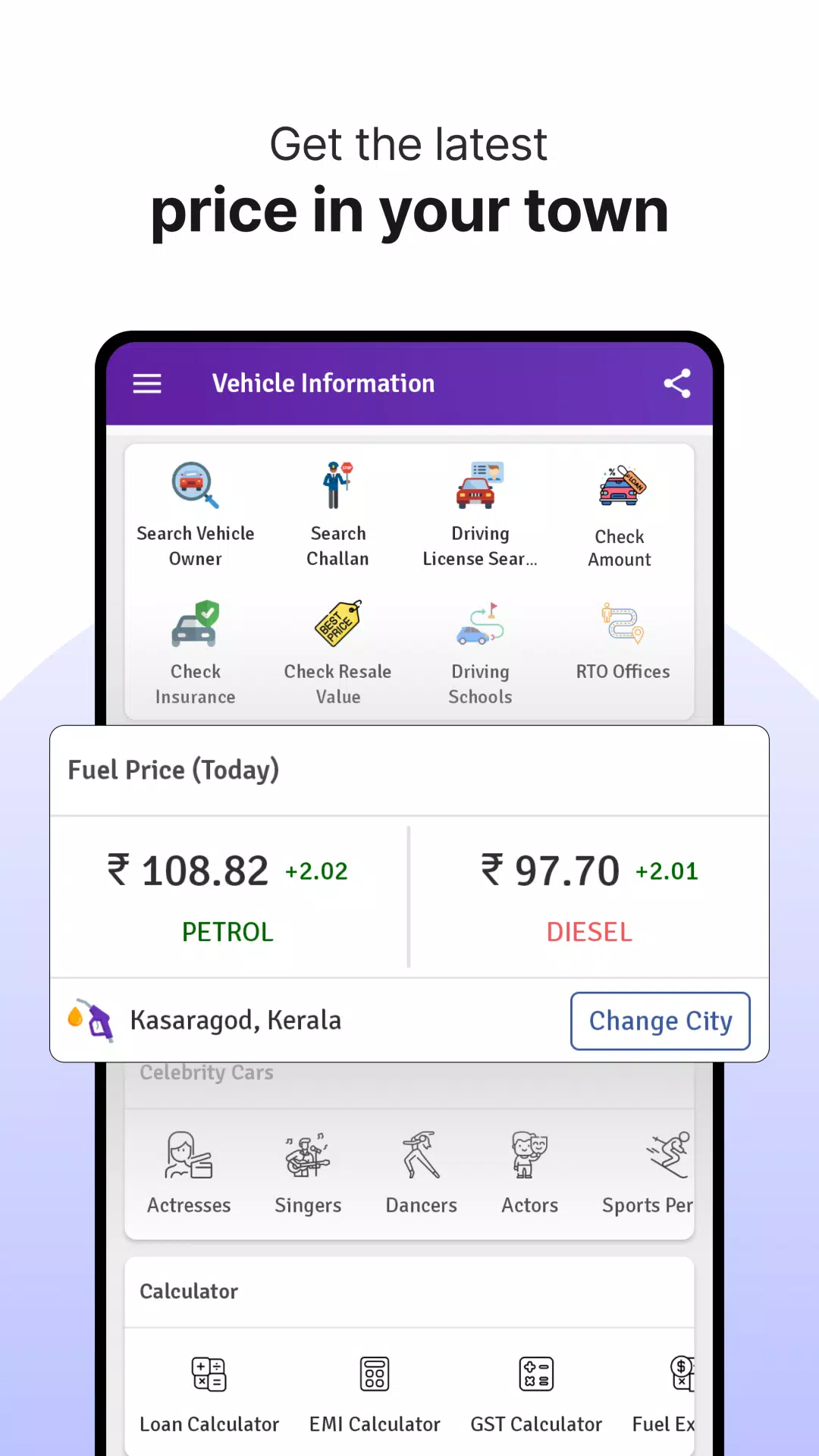 RTO Vehicle Info App, Challanスクリーンショット1