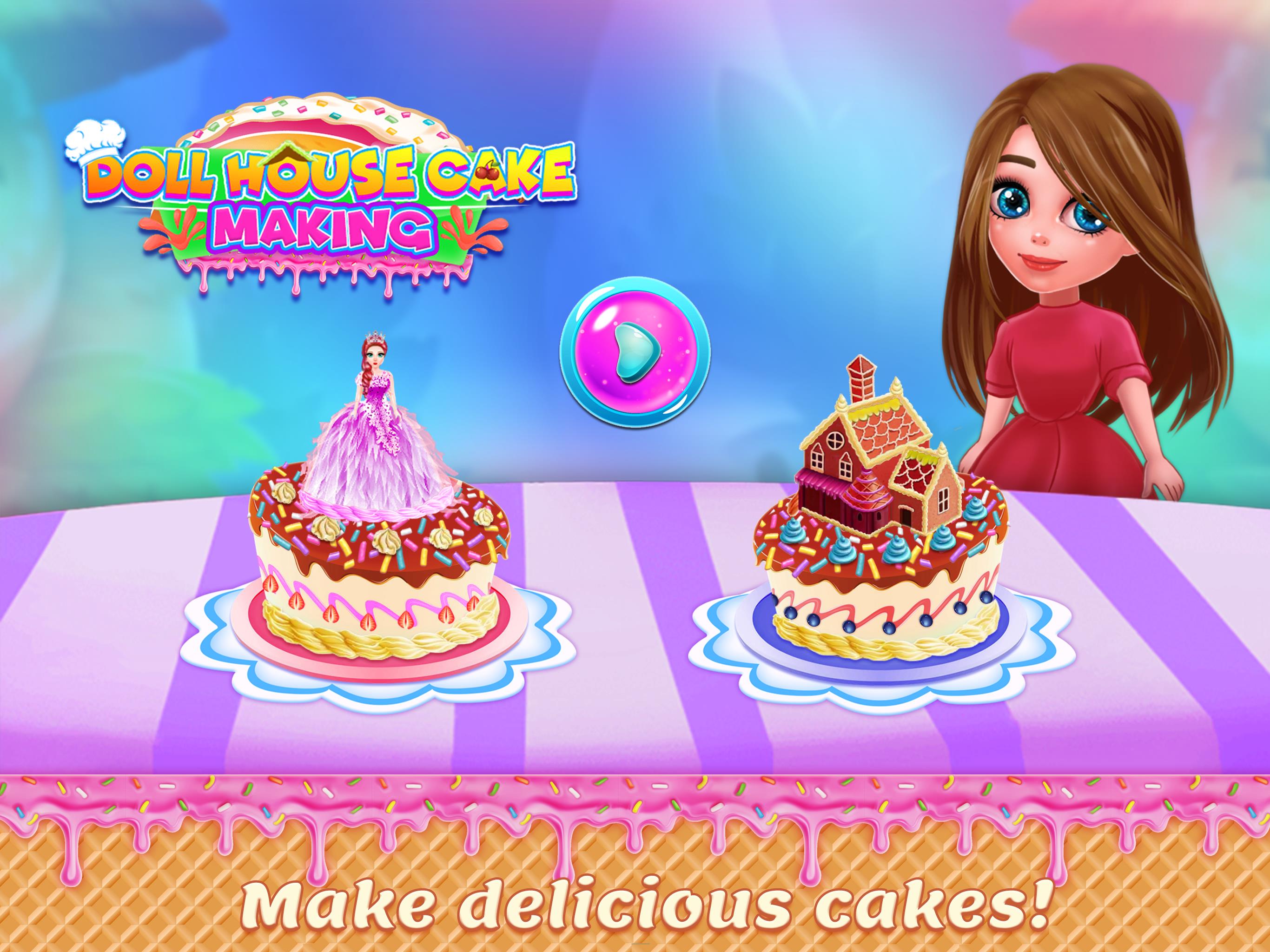 Doll House Cake Maker Game zrzut ekranu 3