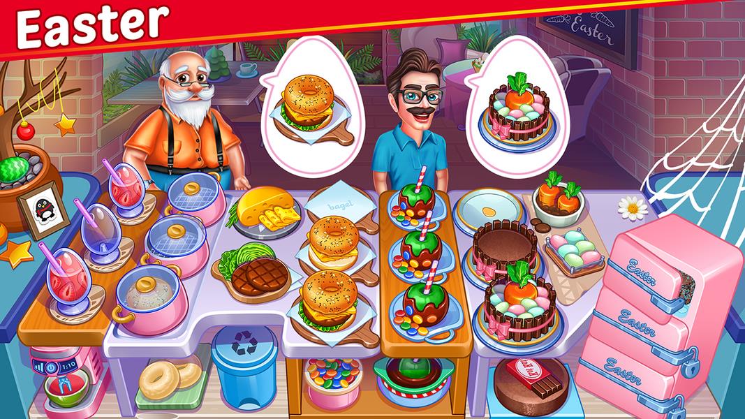 Halloween Street Food Shop Restaurant Game captura de pantalla 3