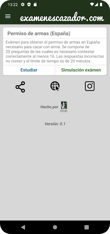ExamenesCazador.com 스크린 샷 1