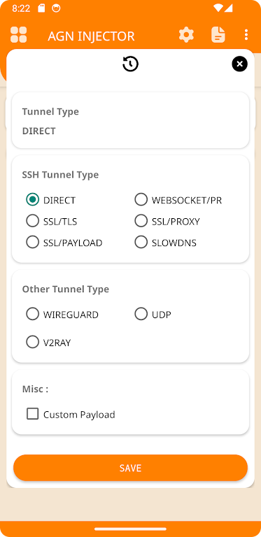 AGN INJECTOR (SSH/DNS/SSL) VPN Screenshot 2