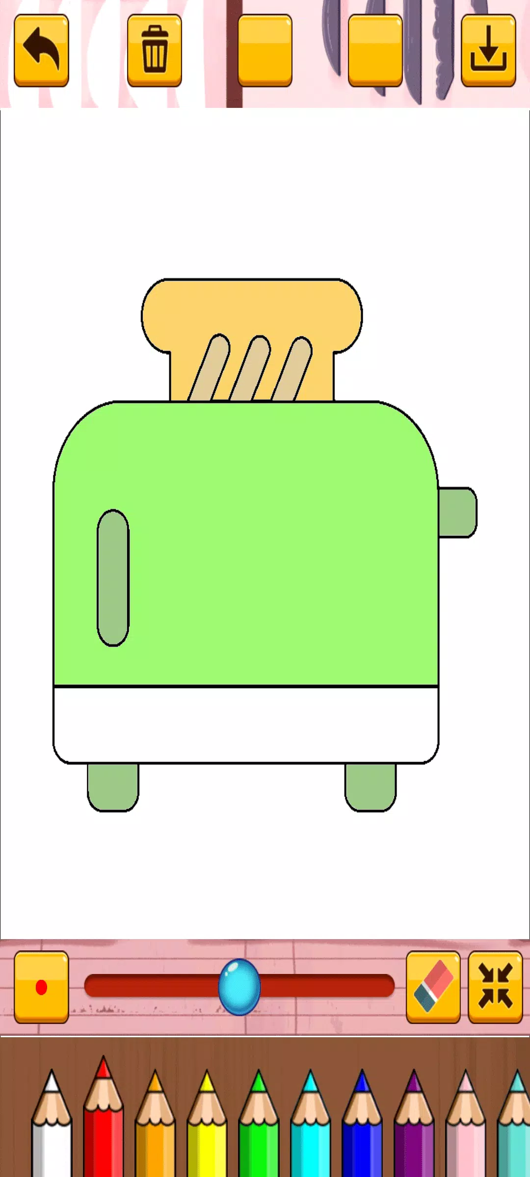 Coloring Kitchen Tools Screenshot 4
