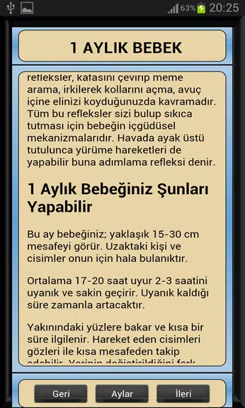 Bebek Gelişimi Ay Ay Detaylı Capture d’écran3