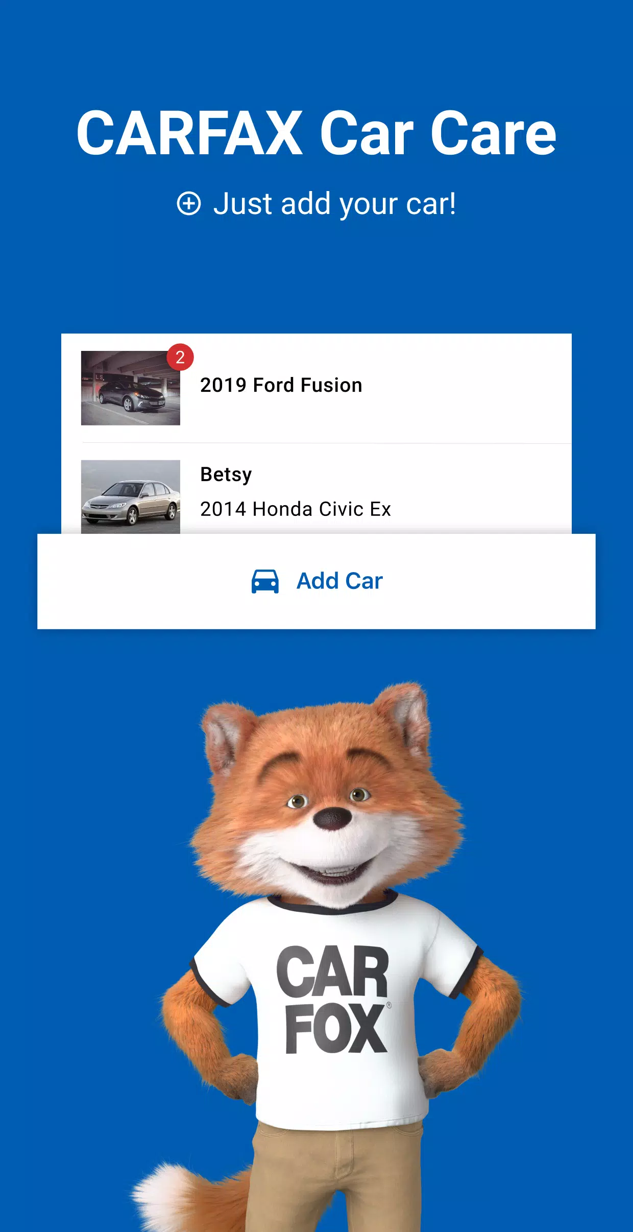 CARFAX Car Care App ảnh chụp màn hình 1