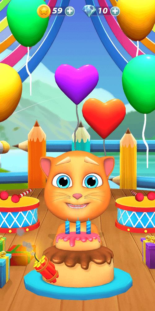 Virtual Pet Tommy - Cat Game ảnh chụp màn hình 1