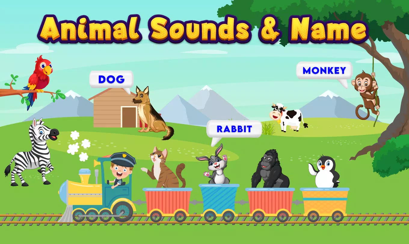 Kids Animal Sounds & Games ekran görüntüsü 1