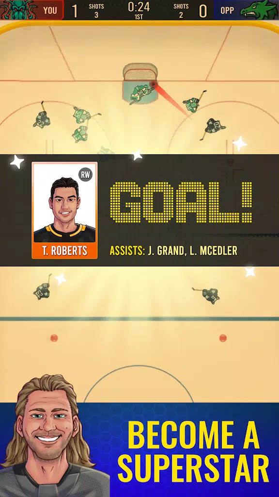 ภาพหน้าจอ Superstar Hockey 3