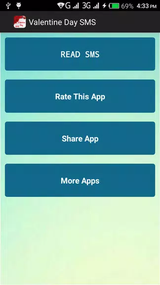 Valentine Day SMS captura de pantalla 1