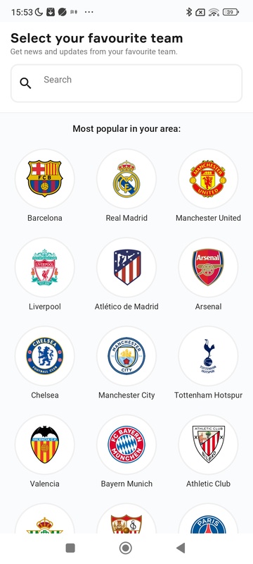 OneFootball Resultados en vivo captura de pantalla 1