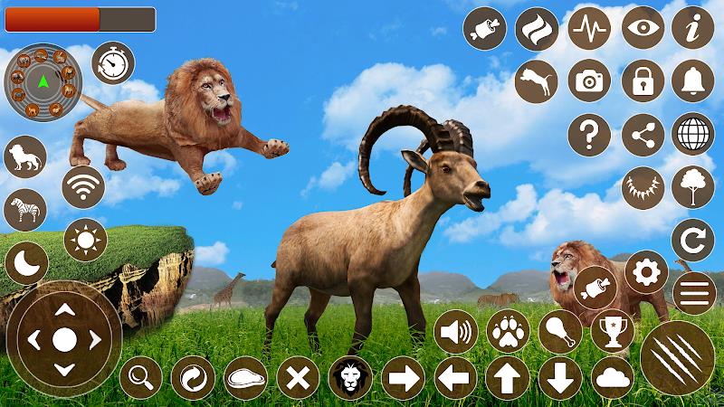 Lion Games 3D Animal Simulator স্ক্রিনশট 2