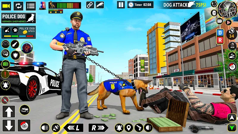 Police Dog Subway Crime Shoot屏幕截圖1