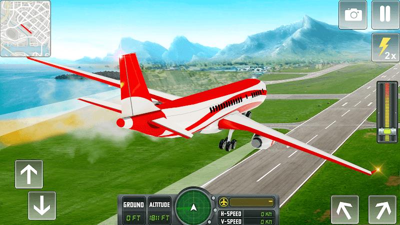 Flying Airplane Pilot Games ကိုဖန်သားပြင်3