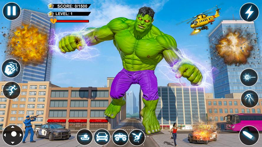 Incredible Monster Hero Games ảnh chụp màn hình 1